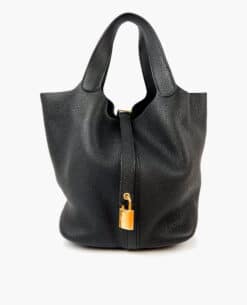 Hermès Picotin 26 Lock Bag Black Clemence GHW
