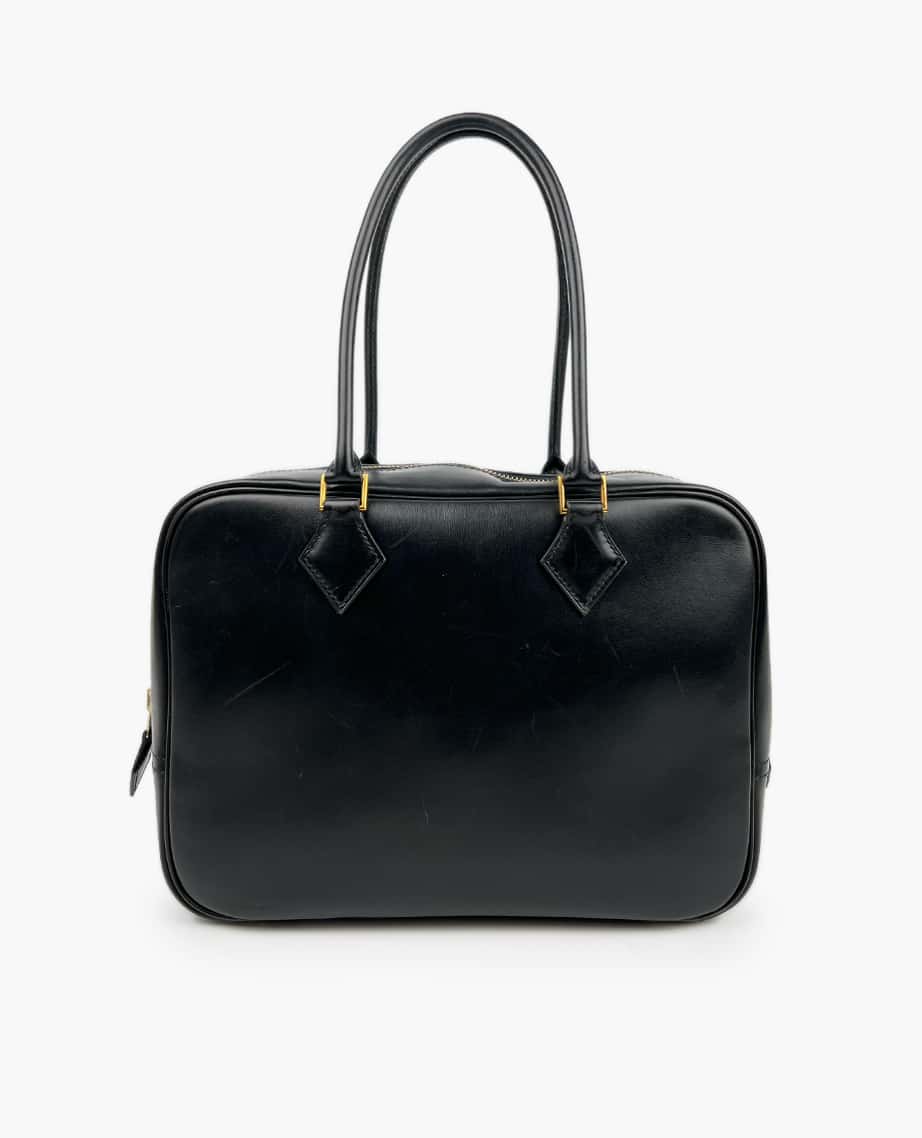 Hermès Plume 32 Bag Black Veau Box Leather