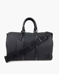 Louis Vuitton Keepall 40 B Shoulder Black Bag