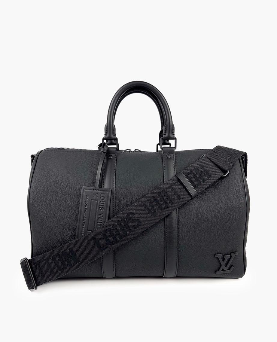 Louis Vuitton Keepall 40 B Shoulder Black Bag