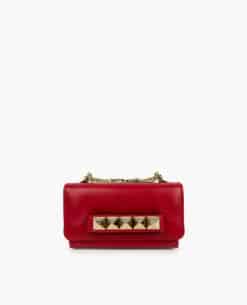 Valentino Red Rockstud Va Va Voom Crossbody Bag